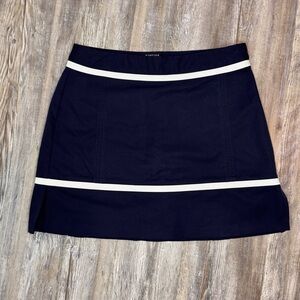 Adidas Womens Skort Skirt Navy Blue White Stretch Clima Cool Tennis Golf Size 4